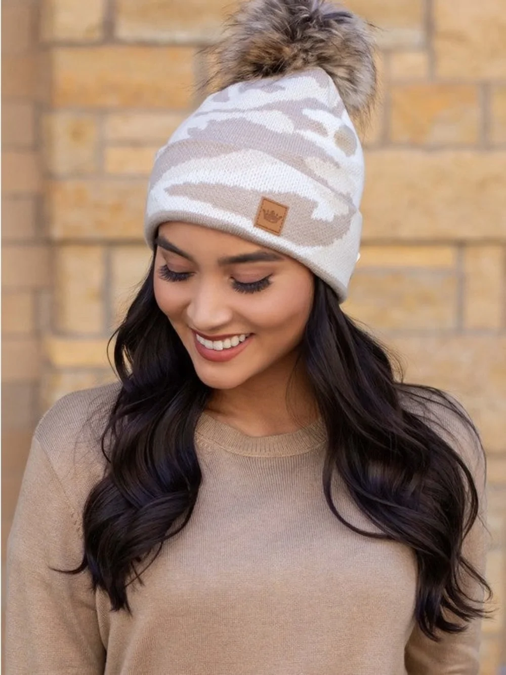 Camo Pom Beanie